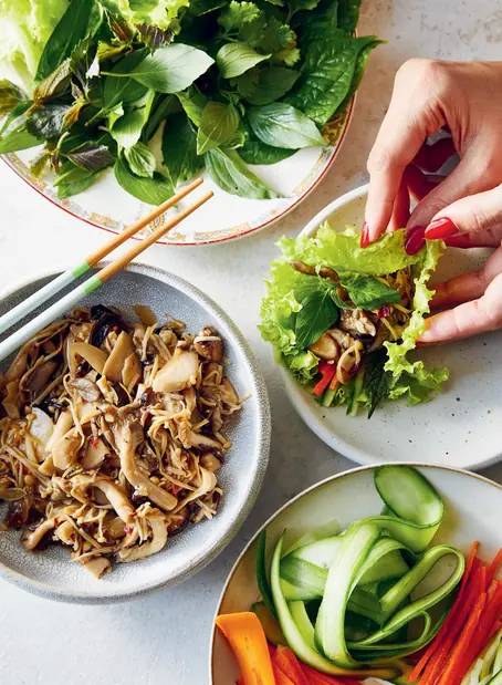 Thai Mushroom Larb with Lettuce Wraps image