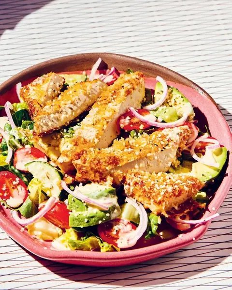 Panko Tofu Salad for One image