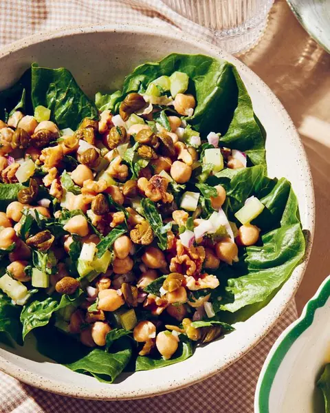 Chickpea, Celery and Walnut Salad for One image