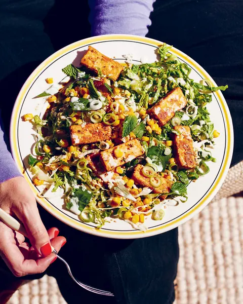 Crispy Nori Tofu with Simple Slaw image