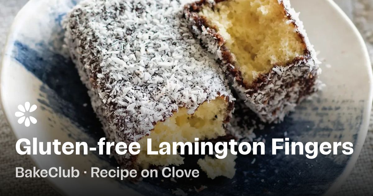 Gluten-free Lamington Fingers Recipe | Clove