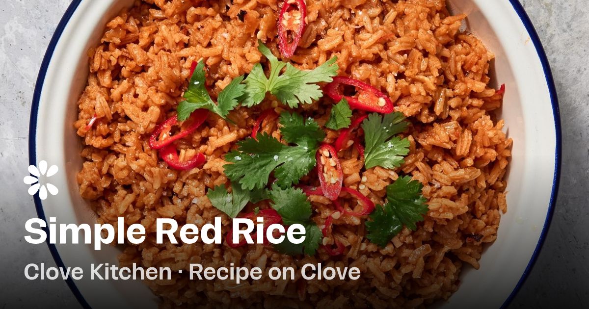 Red Rice Recipe Like Rice Or Roti Simple Red Rice Recipe (with video) | Clove