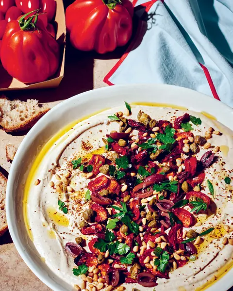 Dreamy Creamy Loaded Bean Dip image
