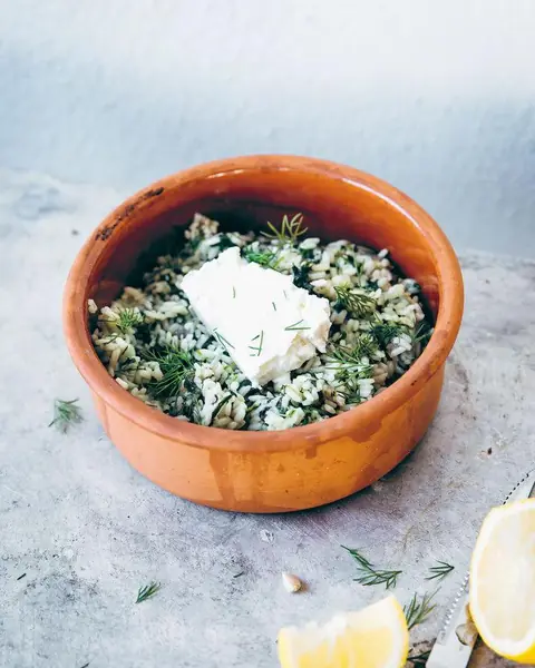 Spinach with Rice (Spanakorizo) image