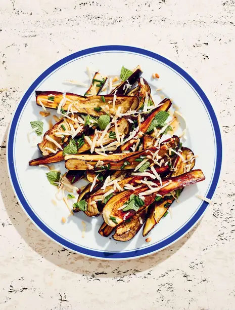 Eggplant, Mint and Peppered Ġbejniet image