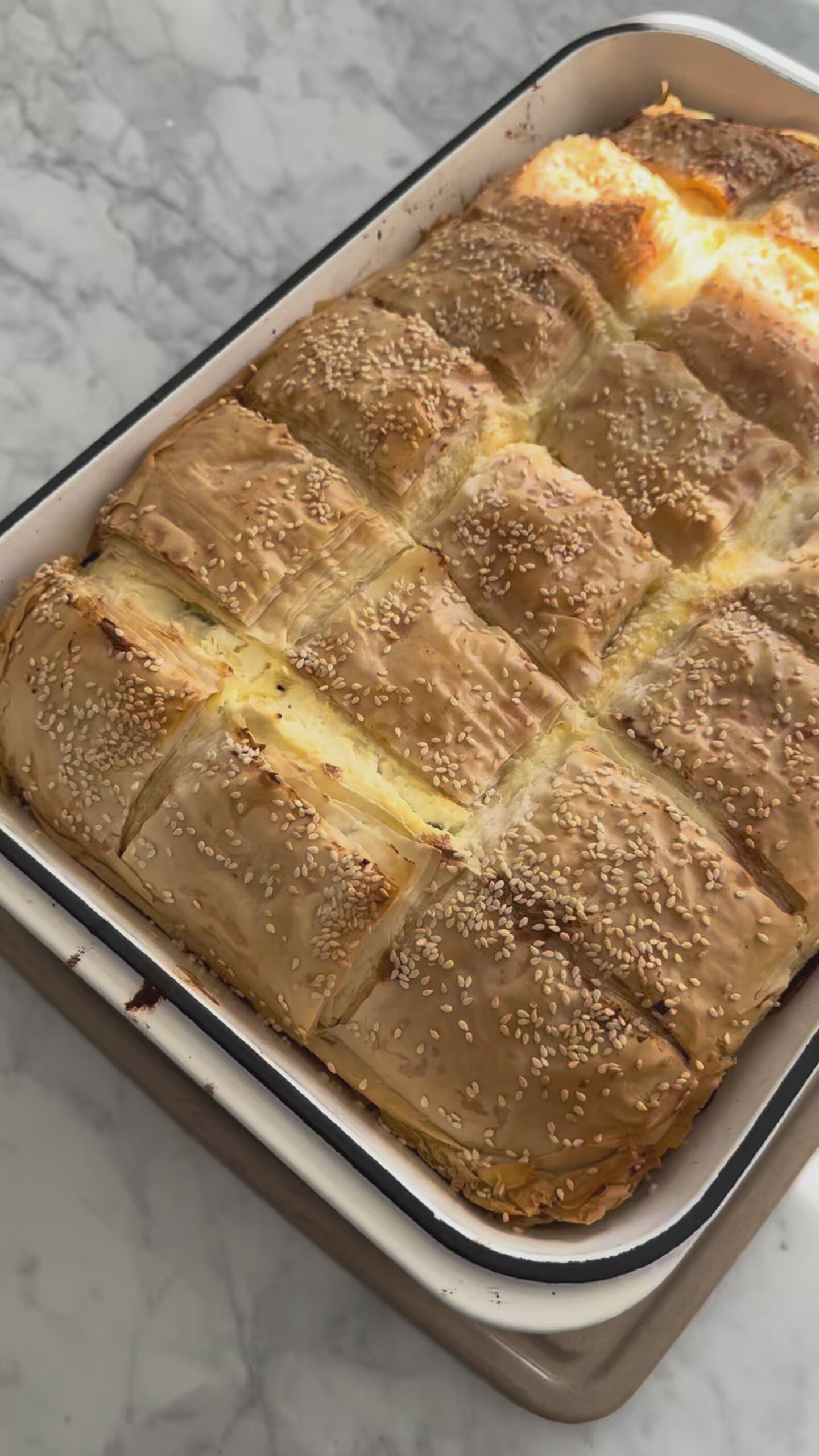 Ricotta and Feta Filo Pie image