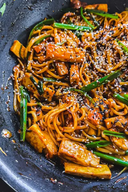 Tofu Gochujang Noodles image