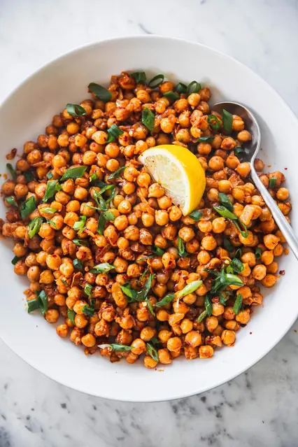 Sauteed Spicy Chickpeas image