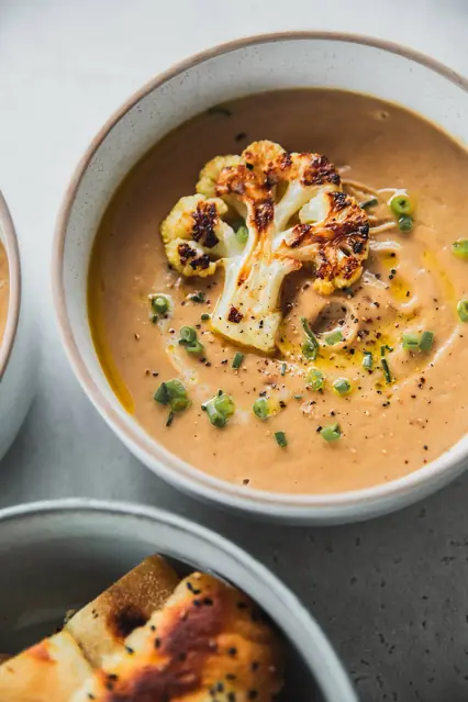 Roasted Cauliflower Soup image