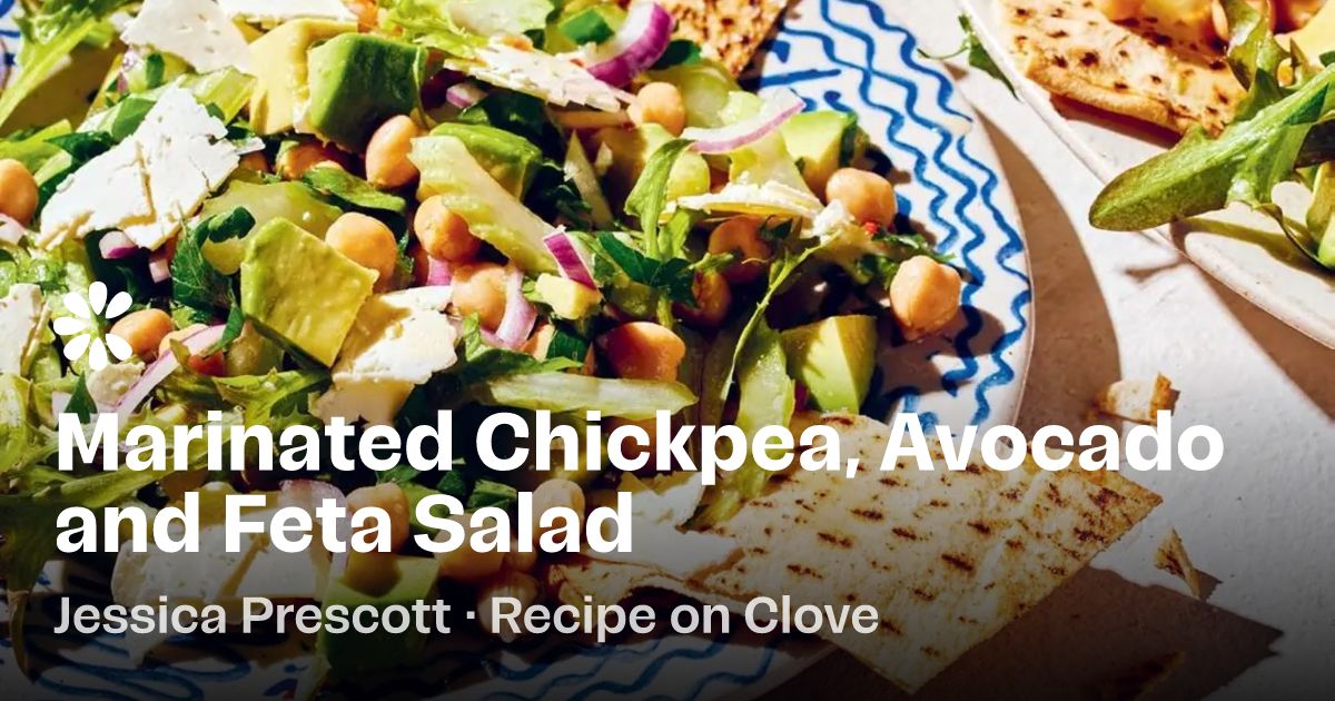 Marinated Chickpea, Avocado And Feta Salad Recipe