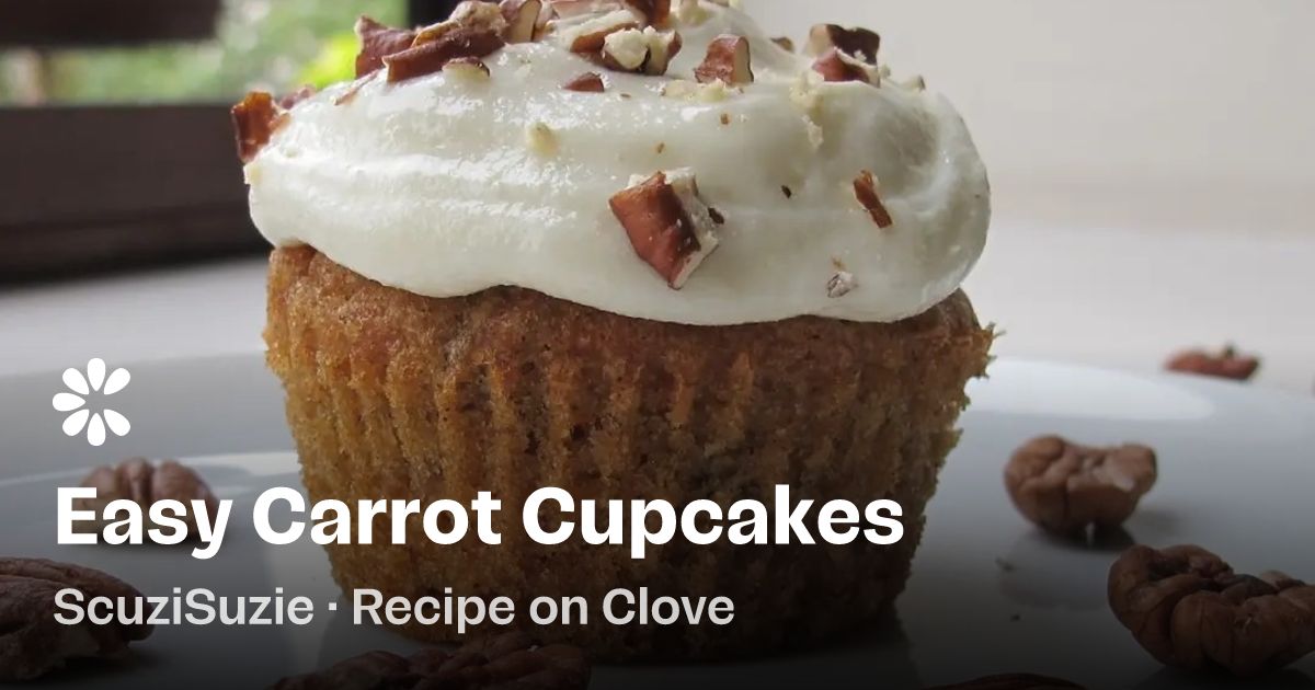 Carrot Cupcakes Recipe | Clove