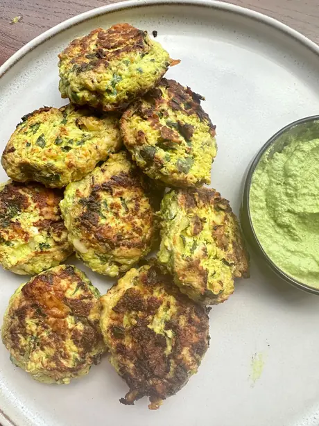 Chicken Zucchini and Cottage Cheese Kebabs image