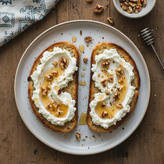 Ricotta, Honey & Walnut Toast image