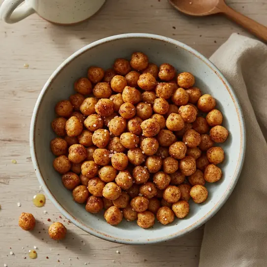 Spicy Air-Fried Roasted Chickpeas image
