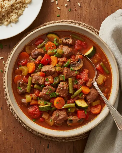 Slow-Cooked Beef and Vegetable Stew image