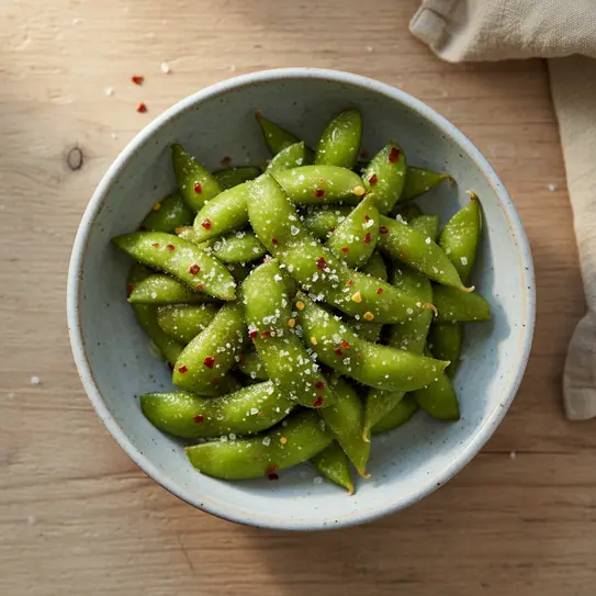 Edamame with Sea Salt and Chilli image