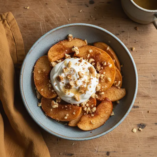 Baked Cinnamon Apples with Yoghurt image