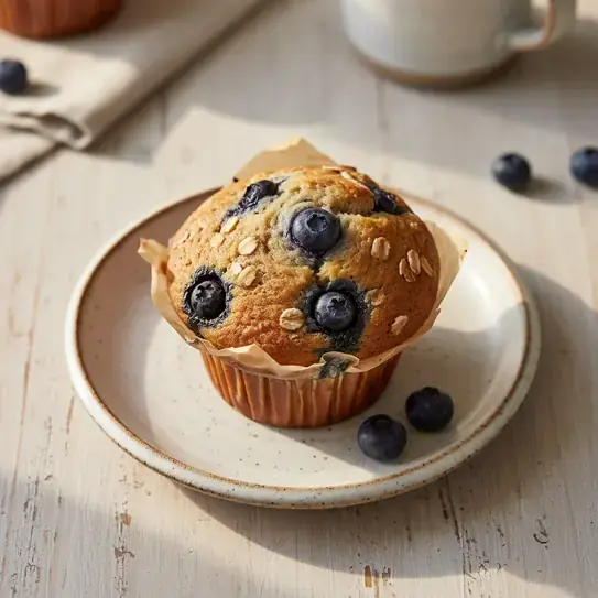 Blueberry Protein Muffins image