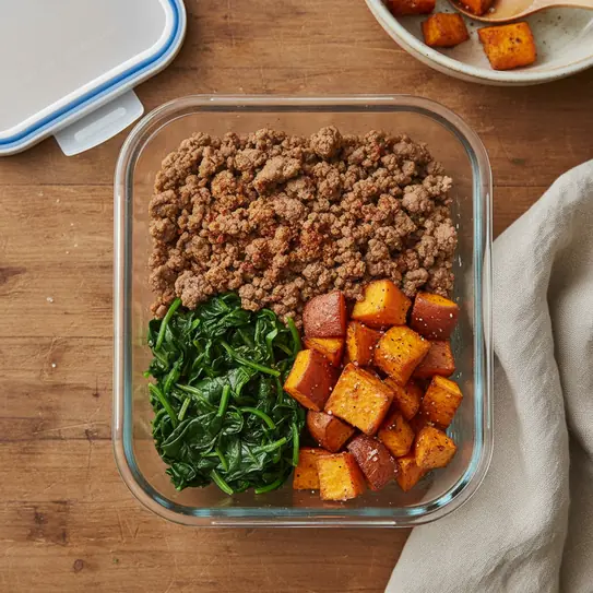 Meal Prep: Beef & Sweet Potato Power Bowl image