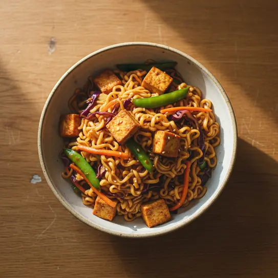 Meal Prep: Spicy Tofu Noodle Stir-Fry image